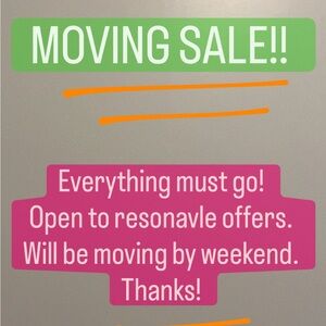 Moving Sale!